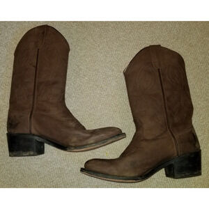 Womens Boots-OLD WEST-brown leather "BCCY 8151G 060" western Cowgirl-6